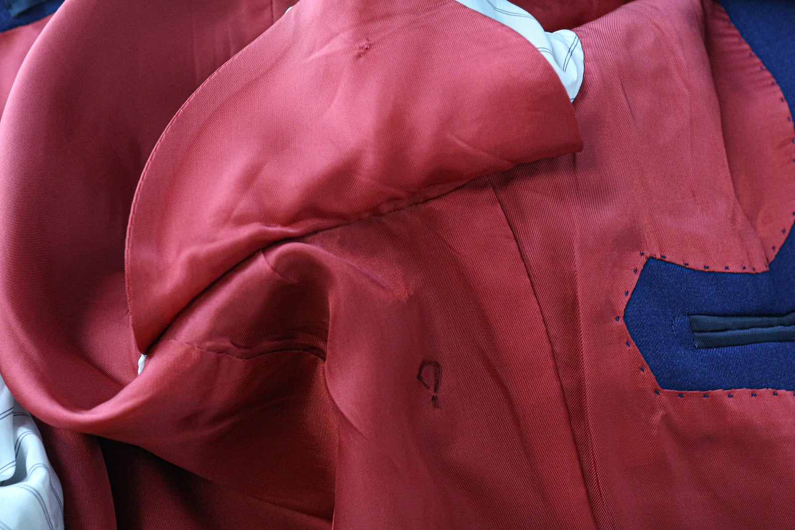 SUITSUPPLY La Spalla Men's UK36S Blue Wool Single-Breasted Formal Blazer