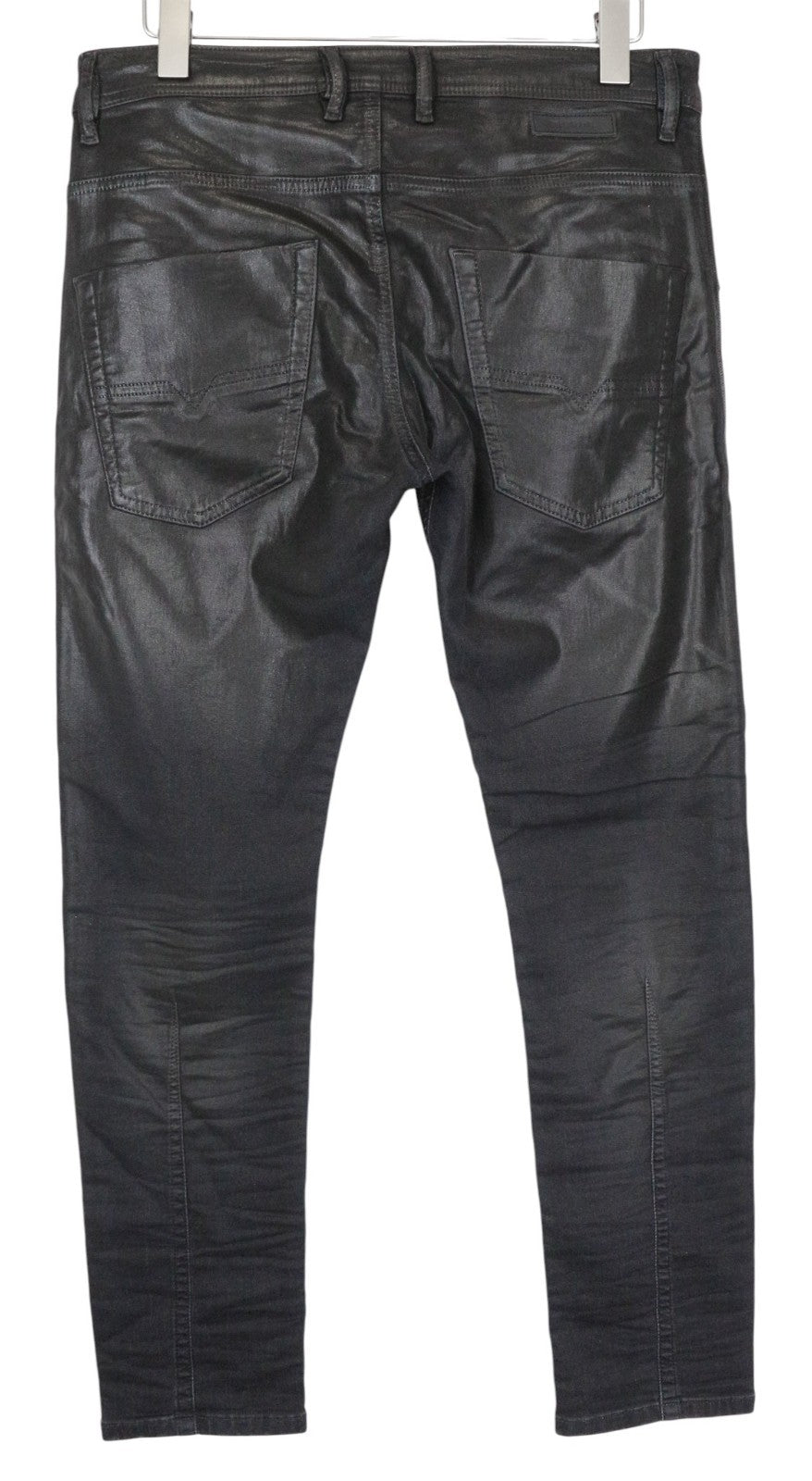 DIESEL Krooley CB-NE 084JB Men's W32 Jogg Sweat Black Coated Slim RRP320