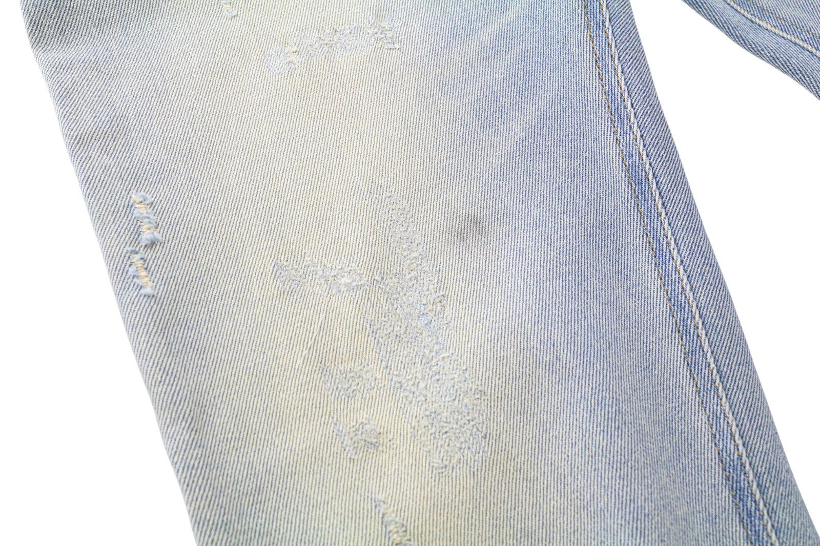 DIESEL D-Eetar 081AK Men's W28/L32 Blue Stained Tapered Cotton Stretch