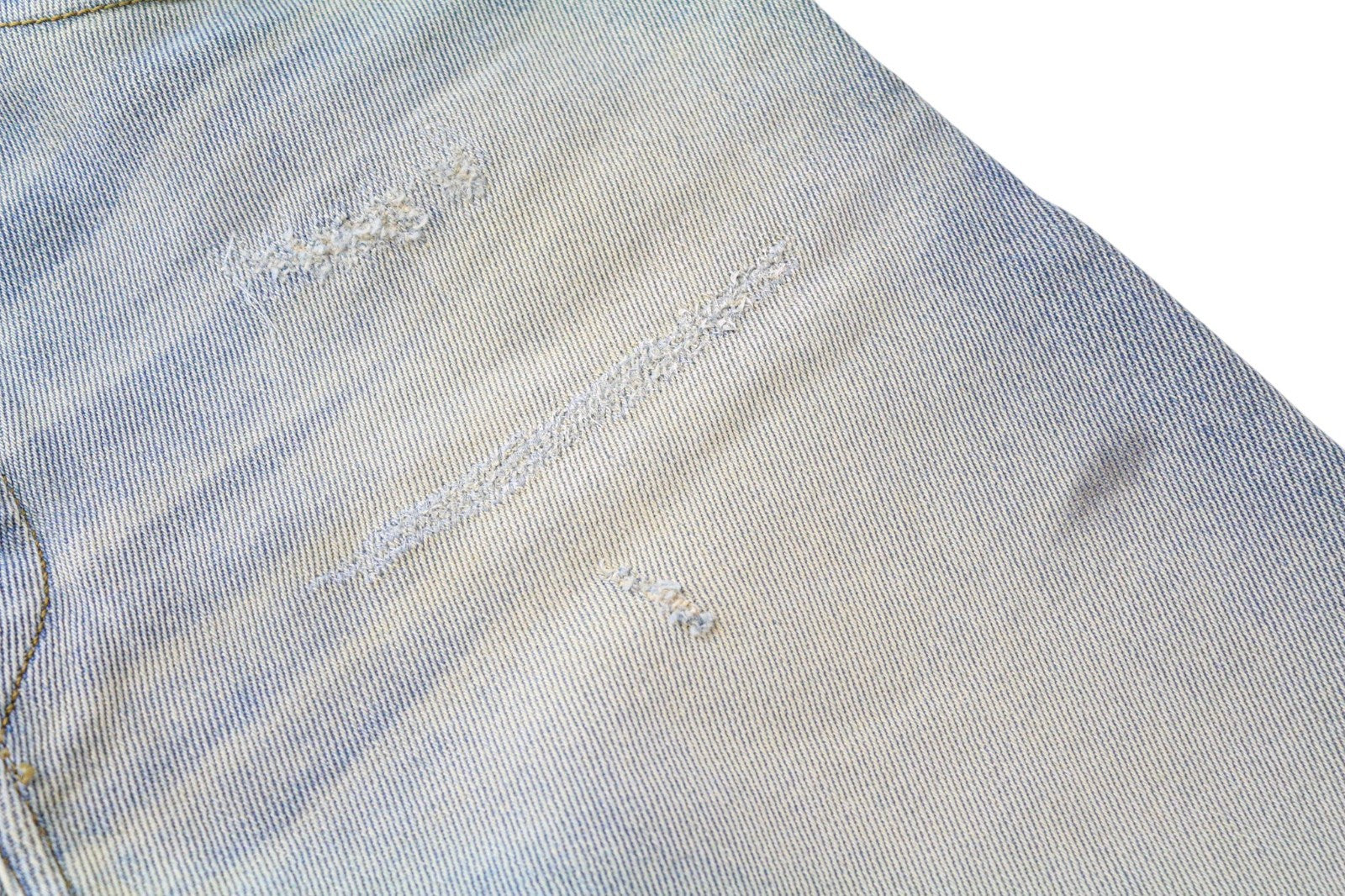 DIESEL D-Eetar 081AK Men's W28/L32 Blue Stained Tapered Cotton Stretch