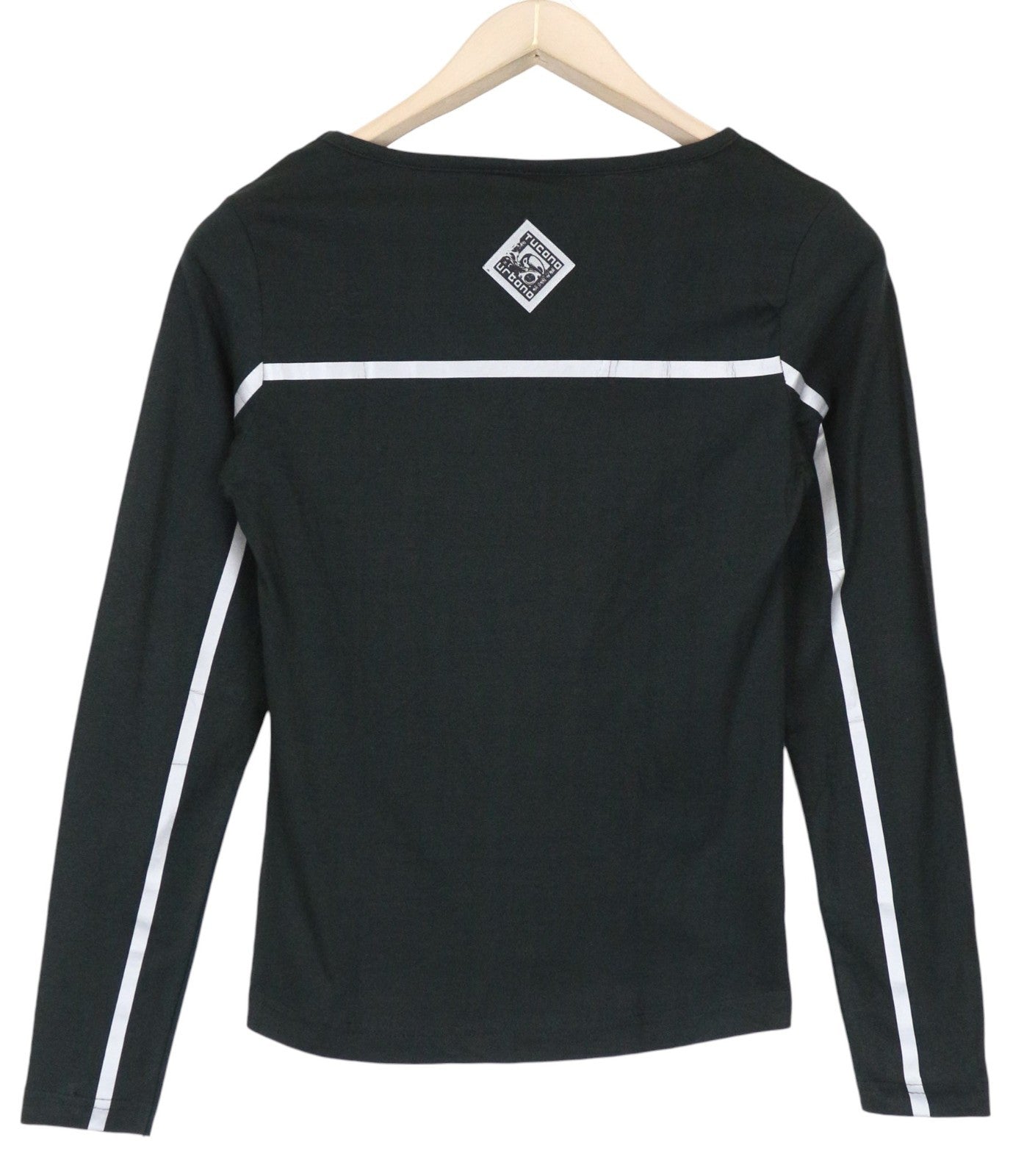 TUCANO URBANO T-TU Lady Women's XS Black Long Sleeve Cotton Pullover Tee