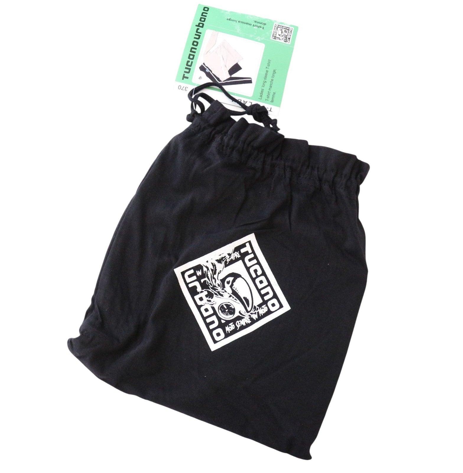 TUCANO URBANO T-TU Lady Women's XS Black Long Sleeve Cotton Pullover Tee