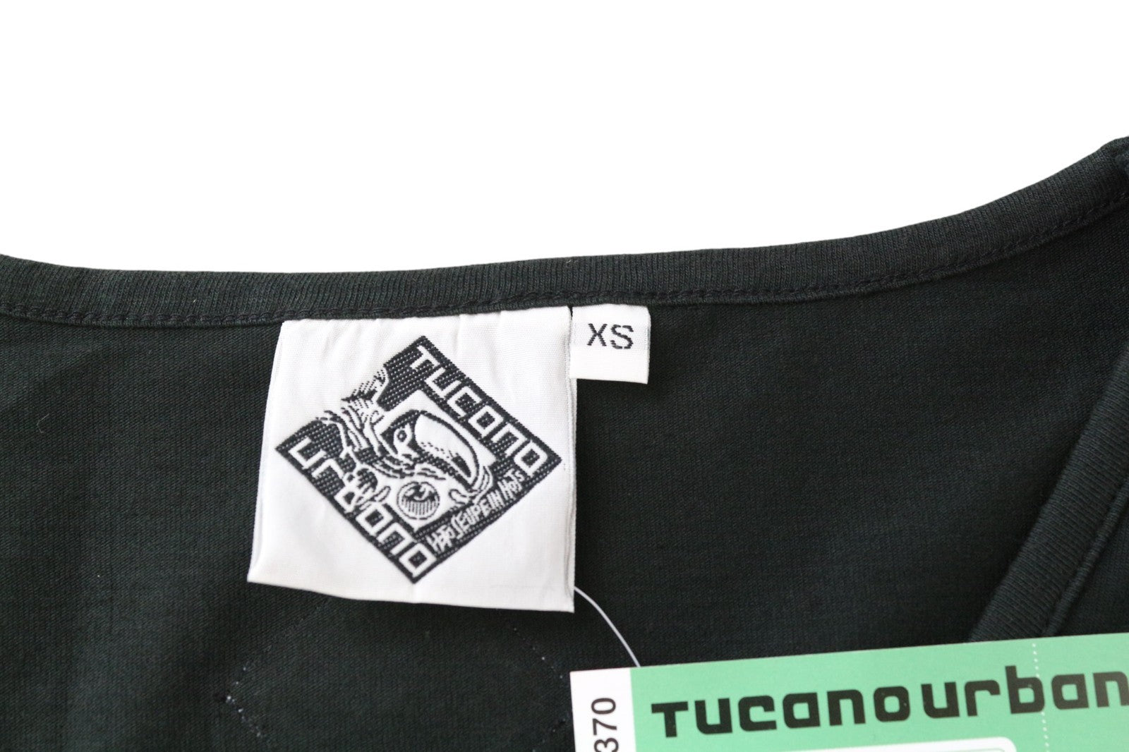 TUCANO URBANO T-TU Lady Women's XS Black Long Sleeve Cotton Pullover Tee