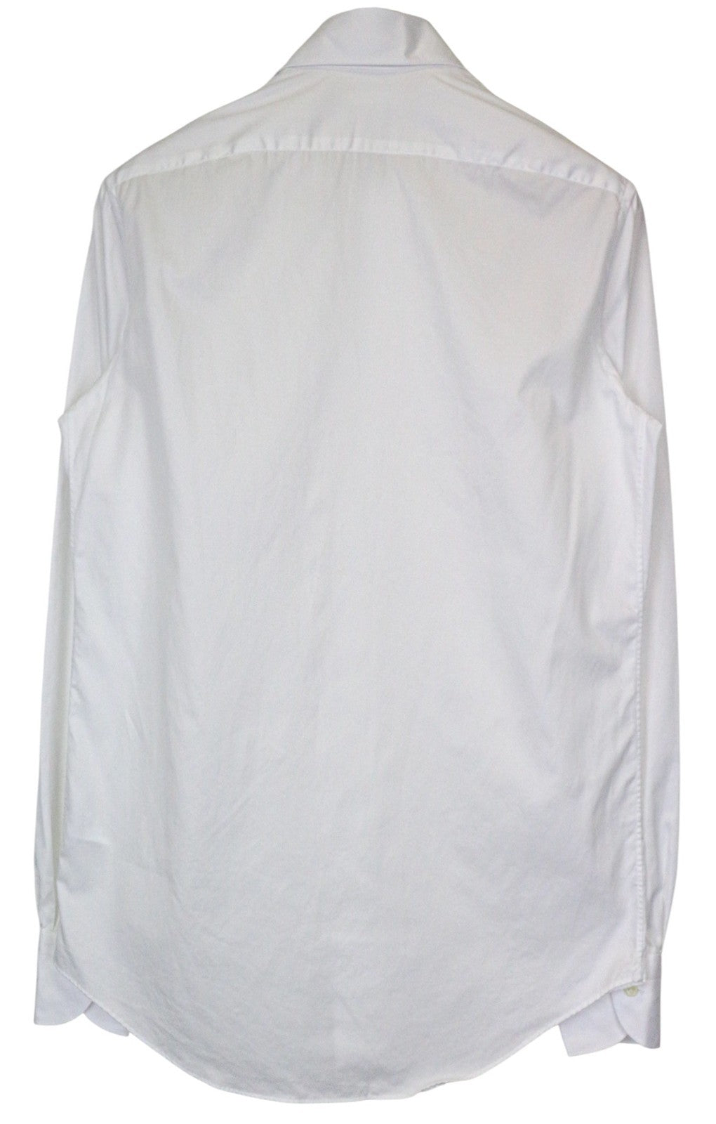 SUITSUPPLY Men's Formal Shirt 40L/15.75L Slim White Cotton Button-Up Long