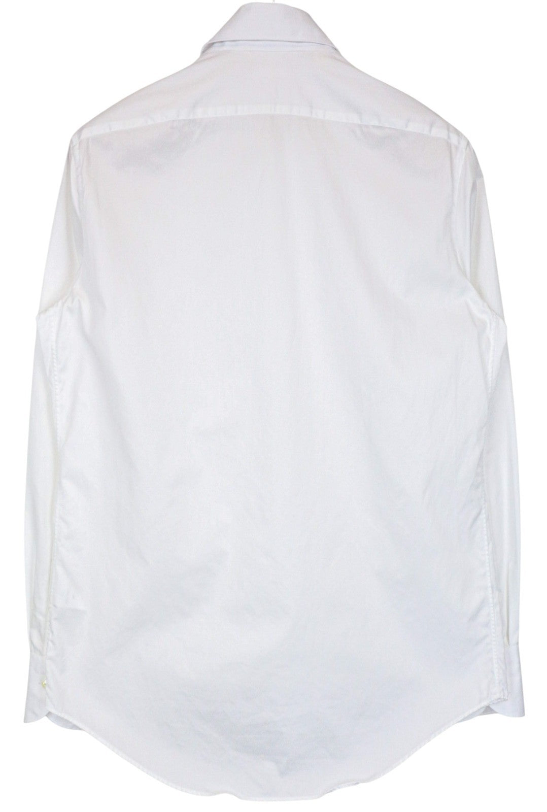 SUITSUPPLY Men's Formal Shirt 40/15.75 Slim Twill White Cotton Long Sleeve