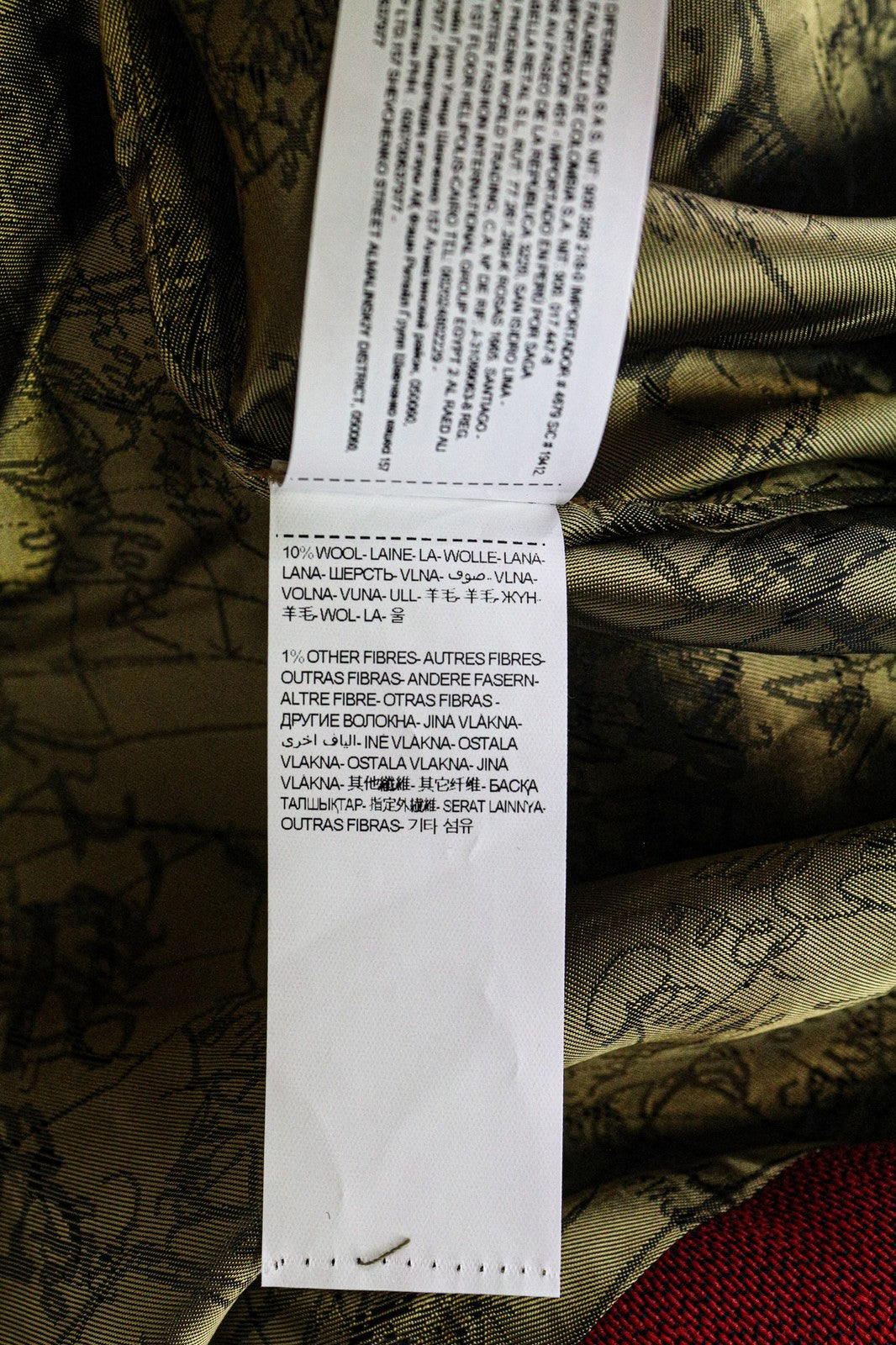 DESIGUAL Soul Migration Women's Coat 38 Red Multi Patterned Lined Classic Style