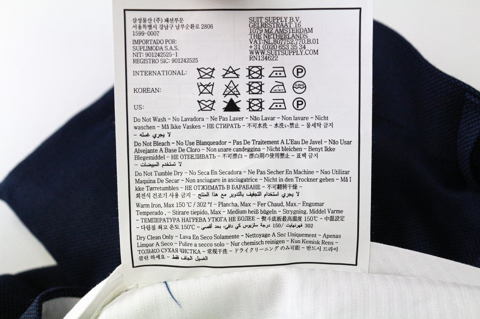 SUITSUPPLY La Spalla Men's Suit UK42R Pure Wool Blue 2Pc Single-Breasted