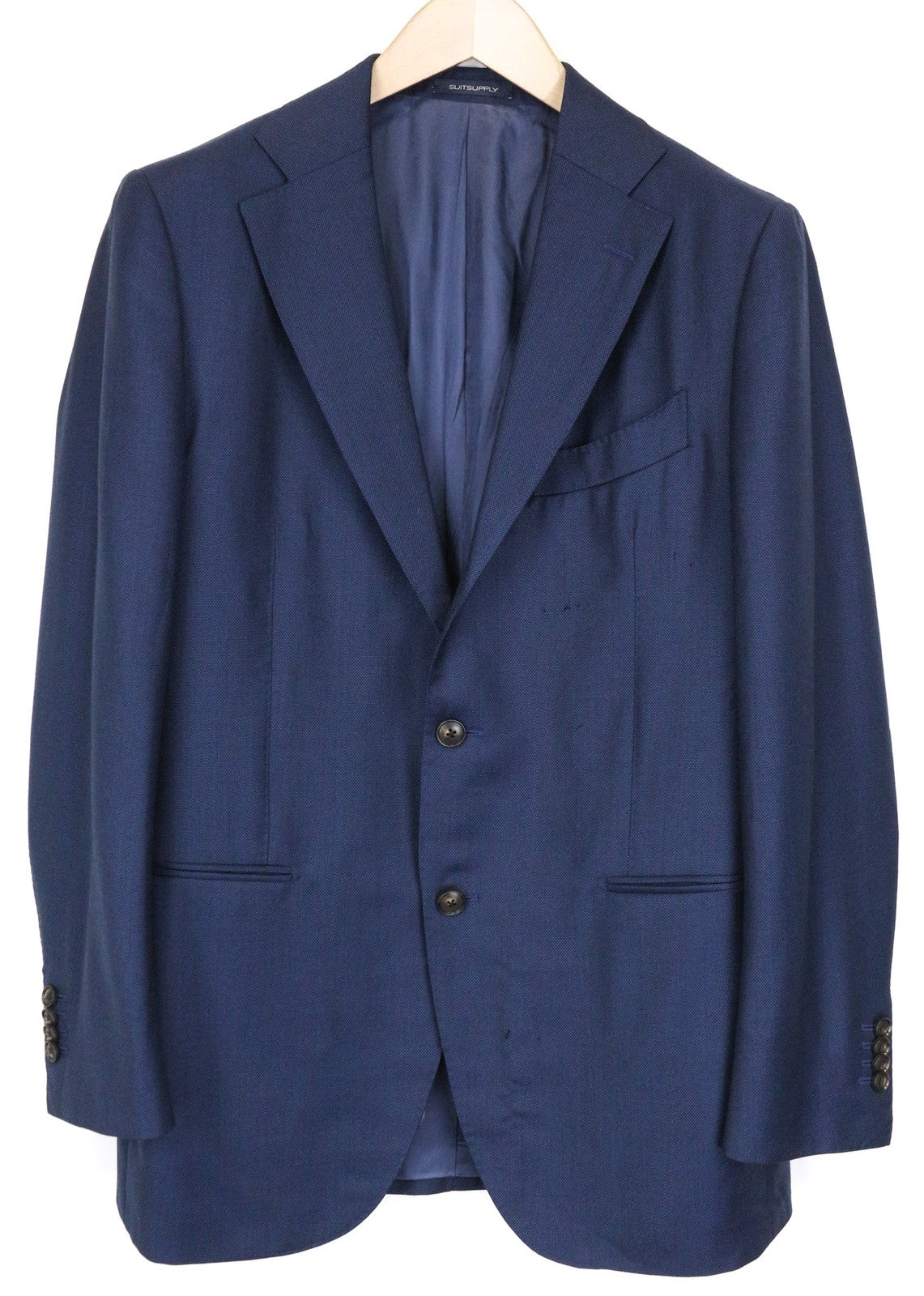 SUITSUPPLY La Spalla Men's Suit UK42R Pure Wool Blue 2Pc Single-Breasted