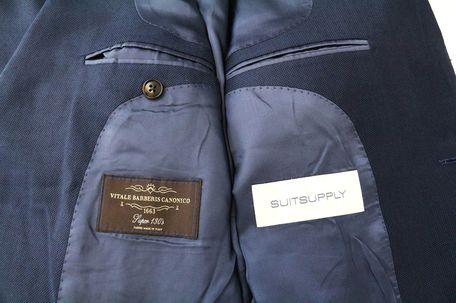 SUITSUPPLY La Spalla Men's Suit UK42R Pure Wool Blue 2Pc Single-Breasted