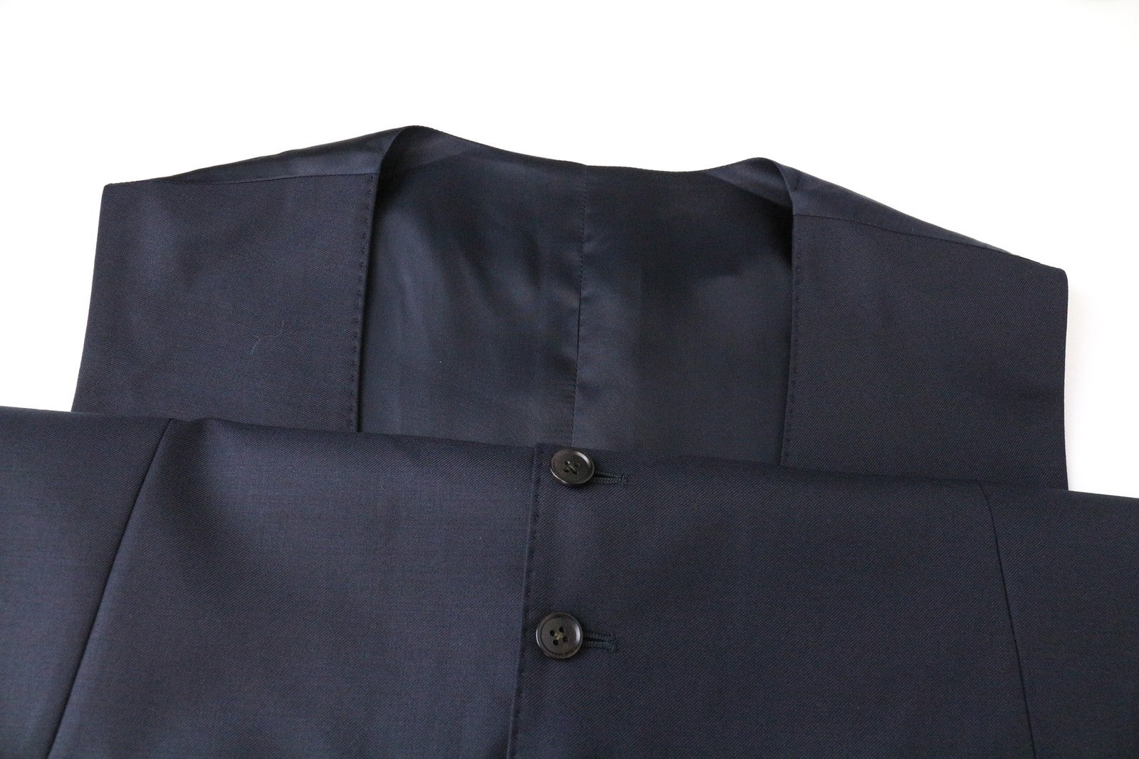 SUITSUPPLY Ferrara Men's Waistcoat UK48R Dark Blue Wool Vest Single-Breasted