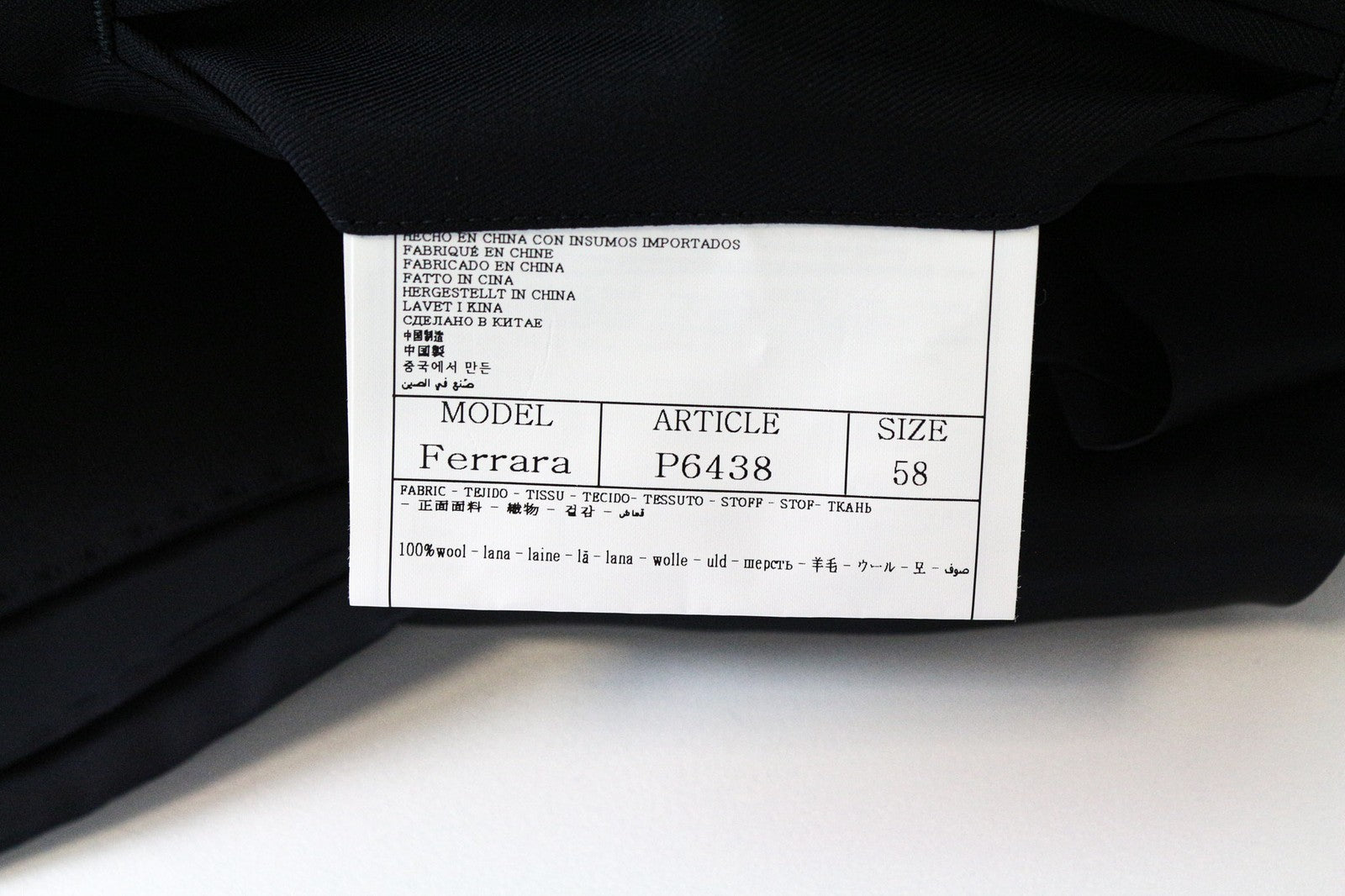 SUITSUPPLY Ferrara Men's Waistcoat UK48R Dark Blue Wool Vest Single-Breasted