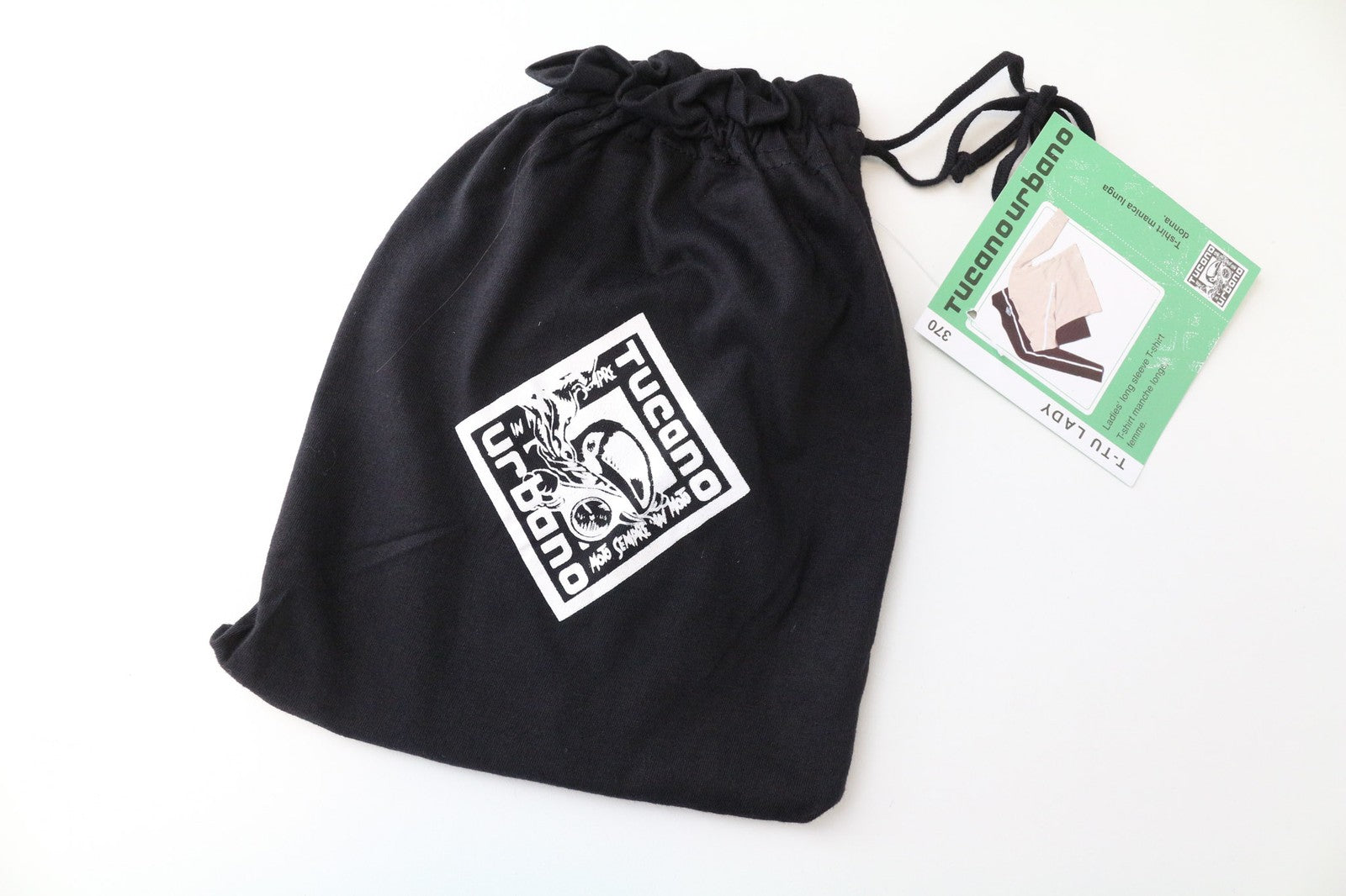 TUCANO URBANO T-TU Lady Women's Top S Black V-Neck Cotton Long Sleeve Casual