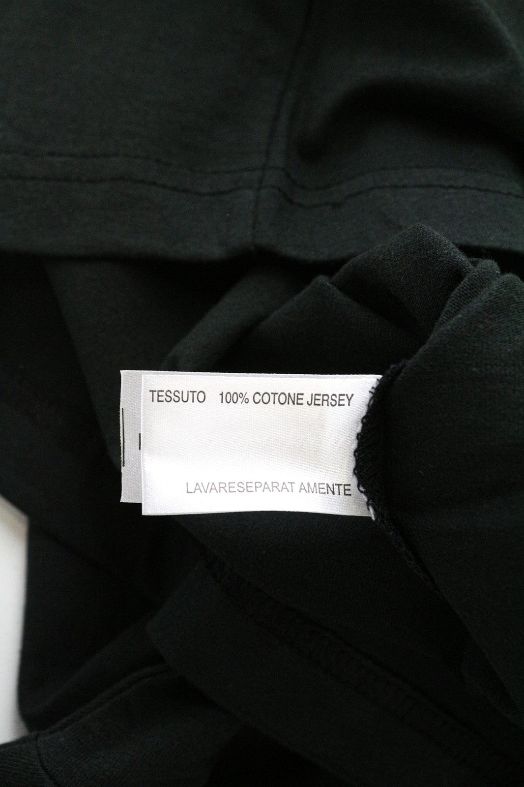 TUCANO URBANO T-TU Lady Women's Top S Black V-Neck Cotton Long Sleeve Casual