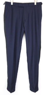 SUITSUPPLY Brescia Tux Men's Trousers UK38L Wool Dark Blue Lined Classic Pants