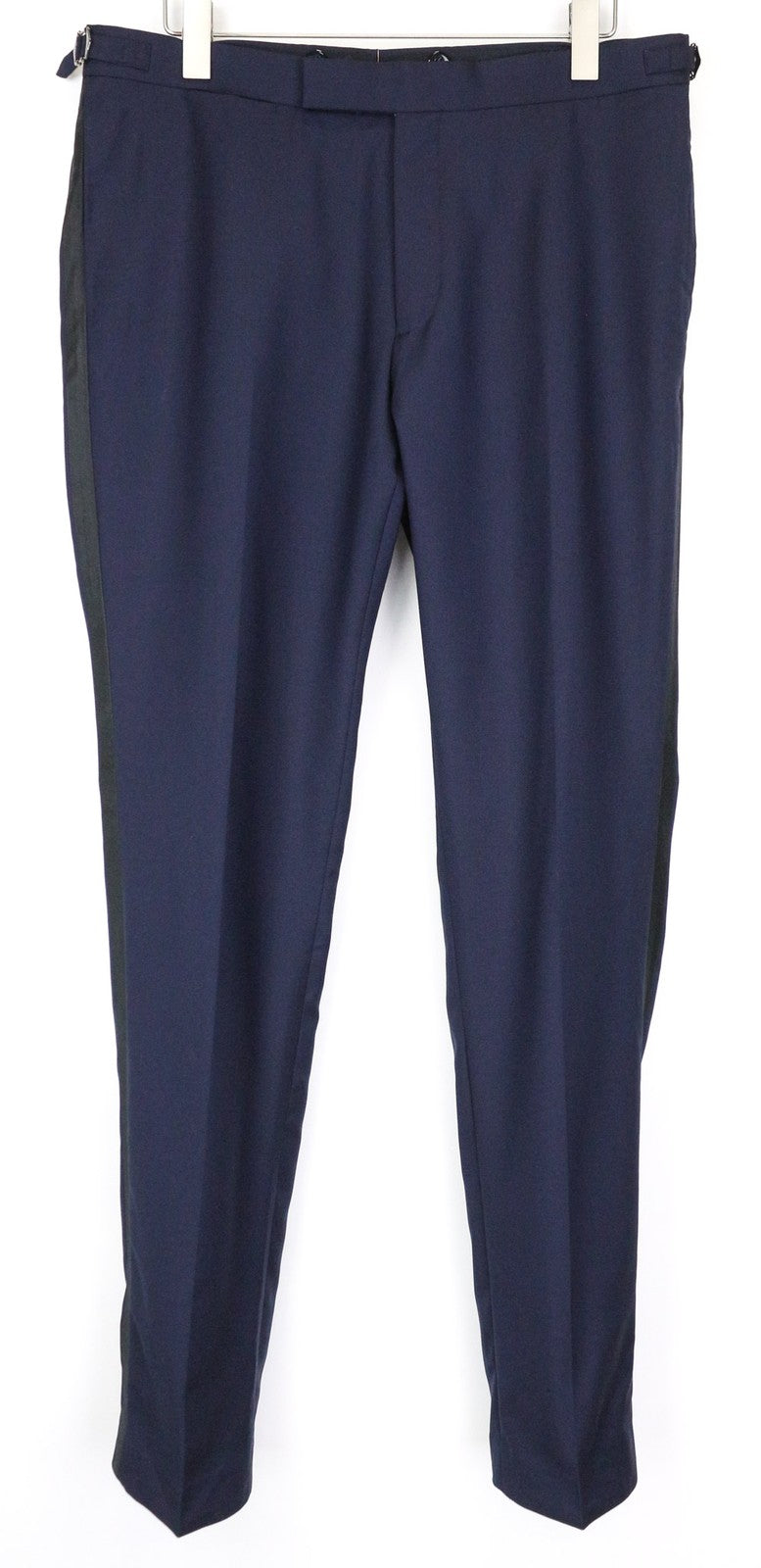 SUITSUPPLY Brescia Tux Men's Trousers UK38L Wool Dark Blue Lined Classic Pants