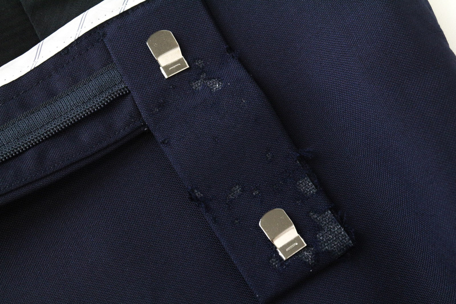 SUITSUPPLY Brescia Tux Men's Trousers UK38L Wool Dark Blue Lined Classic Pants