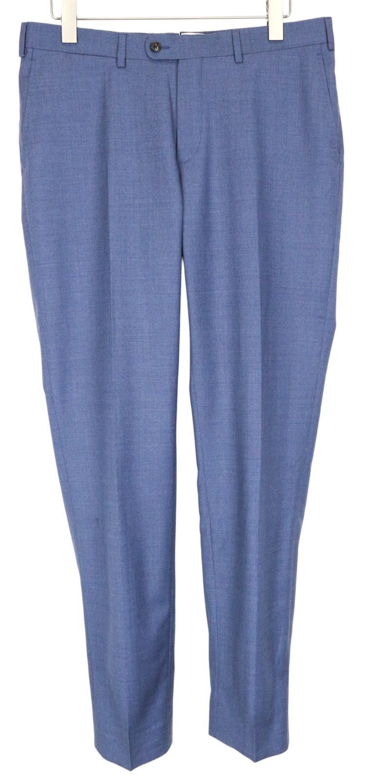 SUITSUPPLY Brescia Men's Pants UK40R Blue Wool Pleated Lined Smart Trousers