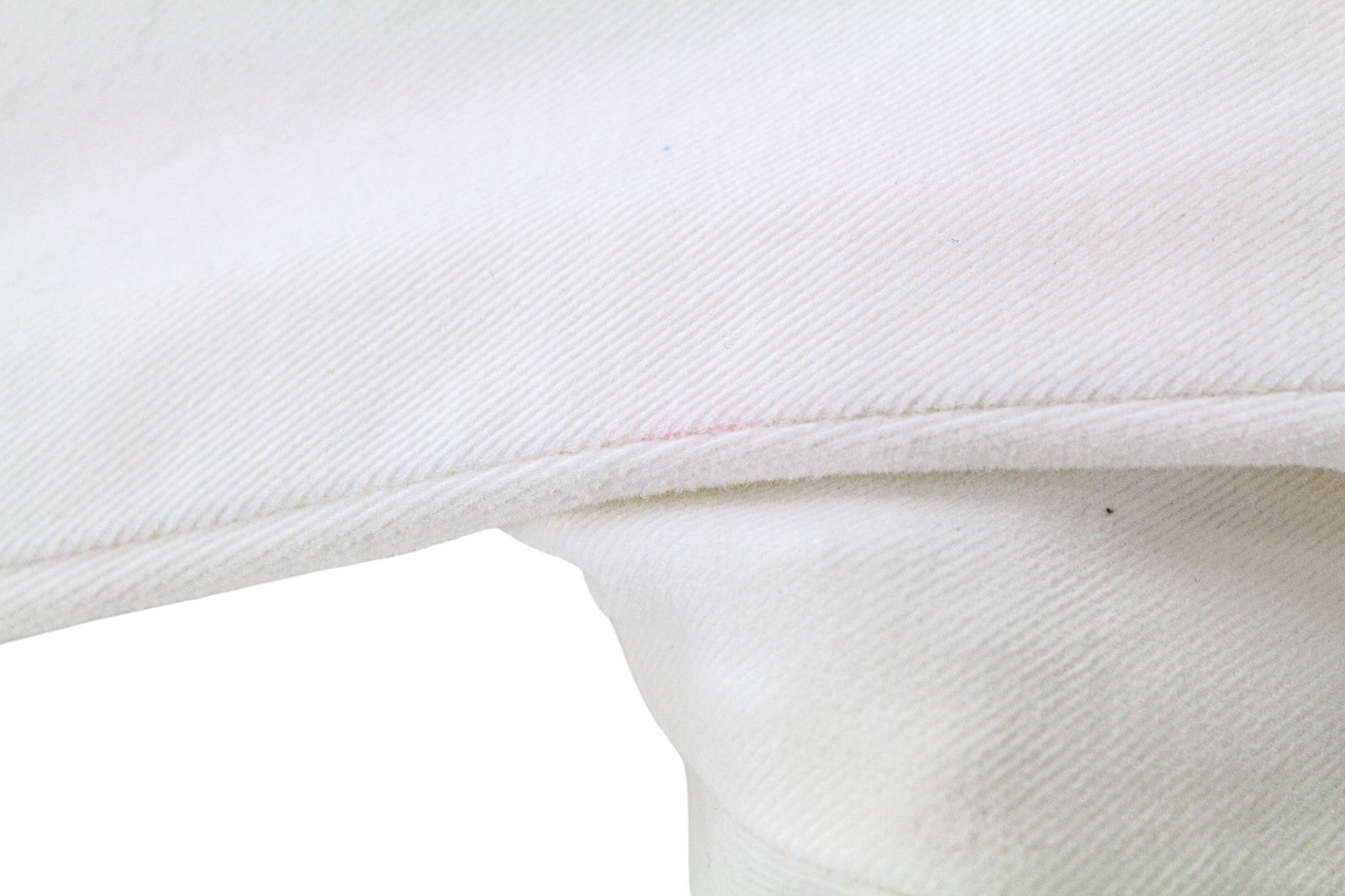 SUITSUPPLY Braddon Men's Pants UK42R Off-White Cotton Stretch Turn-Up Hem