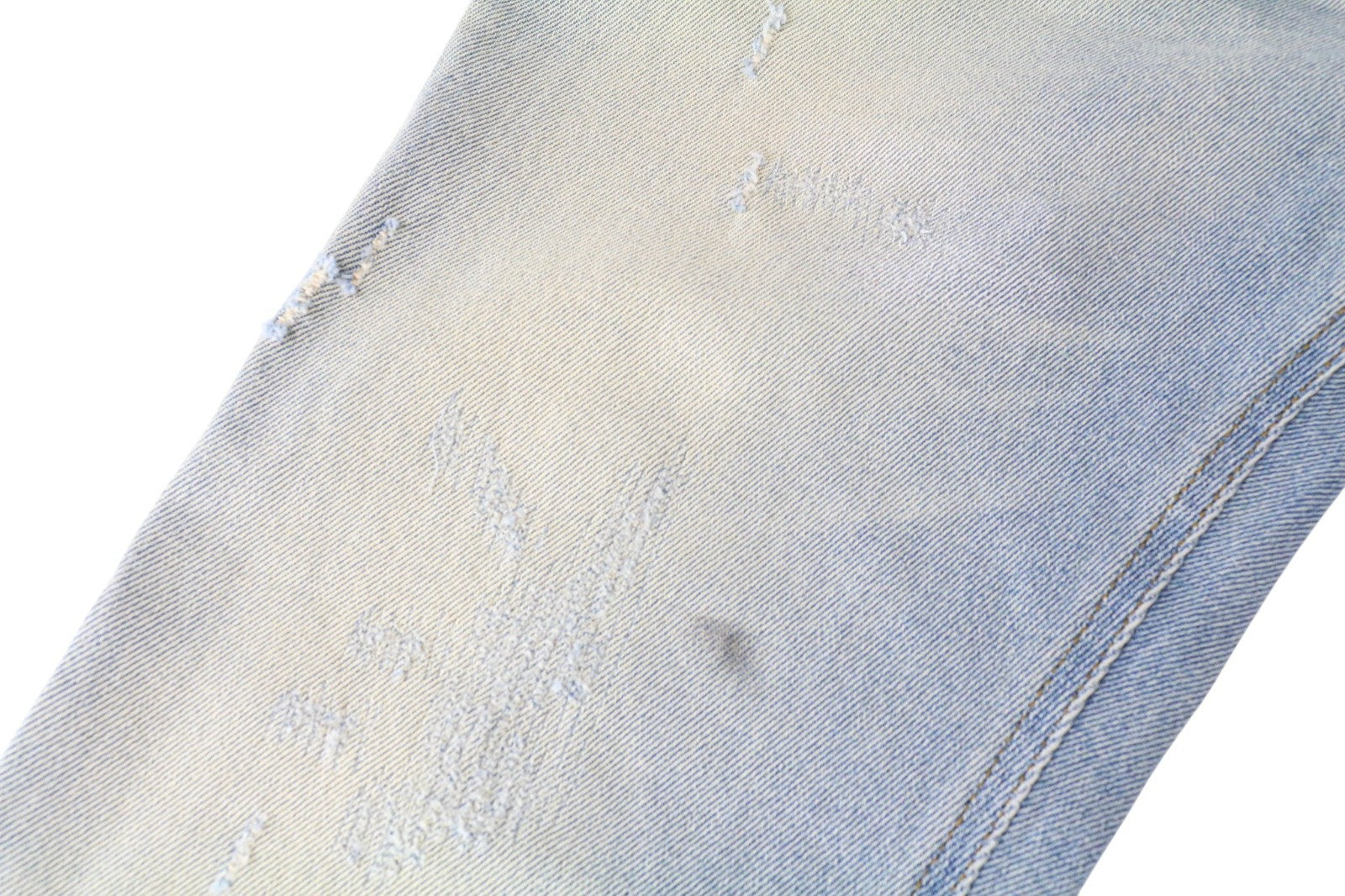 DIESEL D-Eetar 081AK Men's Jeans W28/L32 Blue Stretch Tapered Fit Distressed