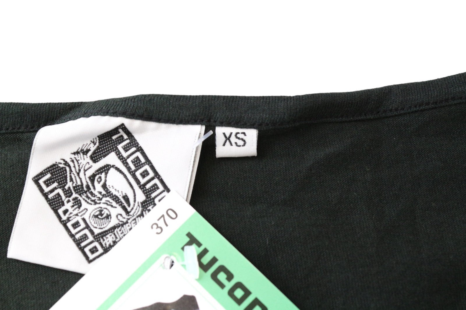 TUCANO URBANO T-TU Lady Women's Shirt XS Black Long Sleeve Cotton Logo Casual