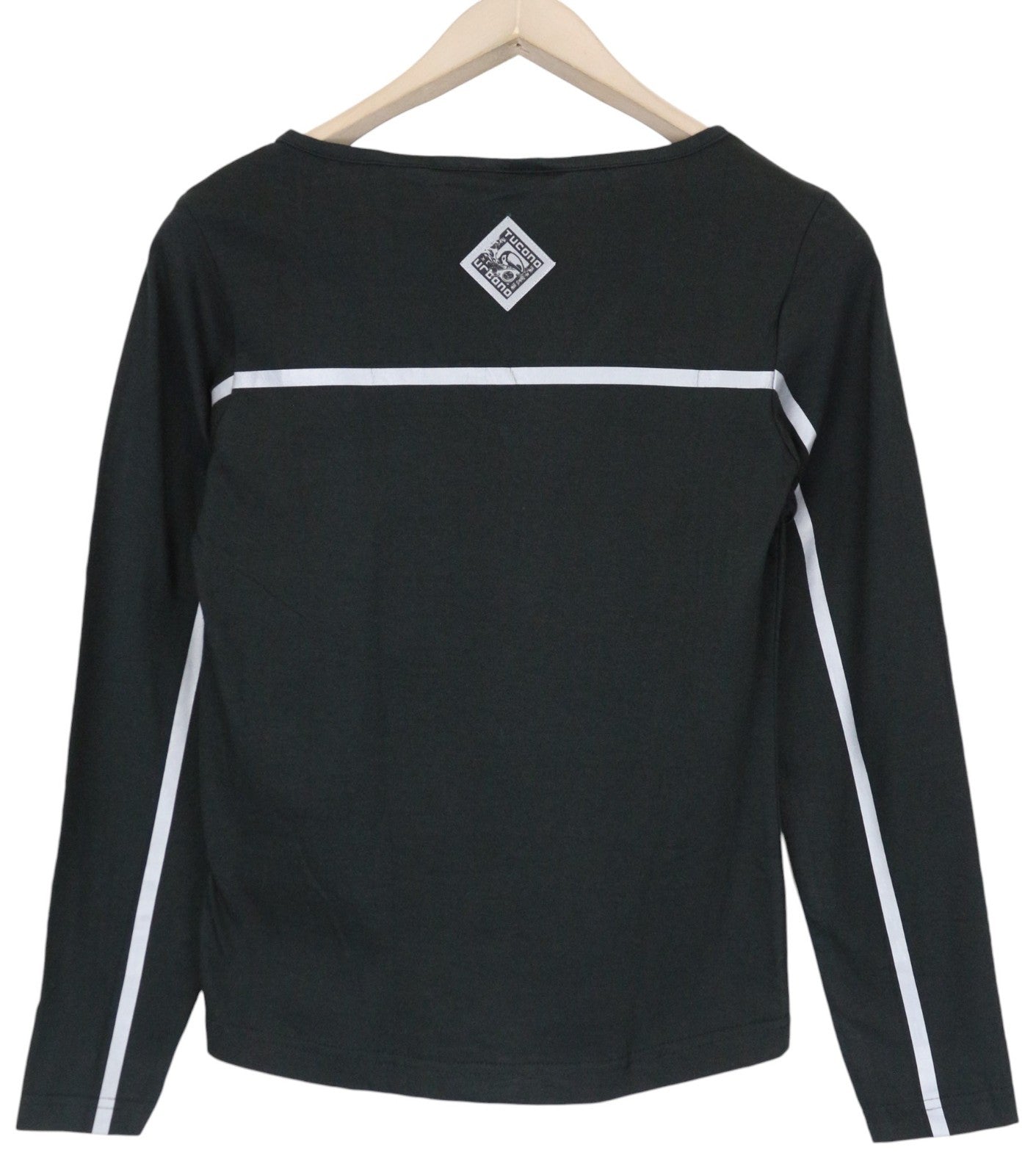 TUCANO URBANO T-TU Lady Women's Tee S Black Cotton Long Sleeve Logo Style