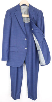 SUITSUPPLY Lazio Men's Suit UK38R Blue Pure Wool Slim 2Pc Super 110s Fabric