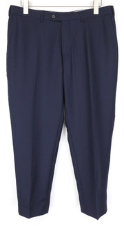 SUITSUPPLY Brescia Men's Pants UK36S Navy Blue Wool Pleated Lined Smart Fit