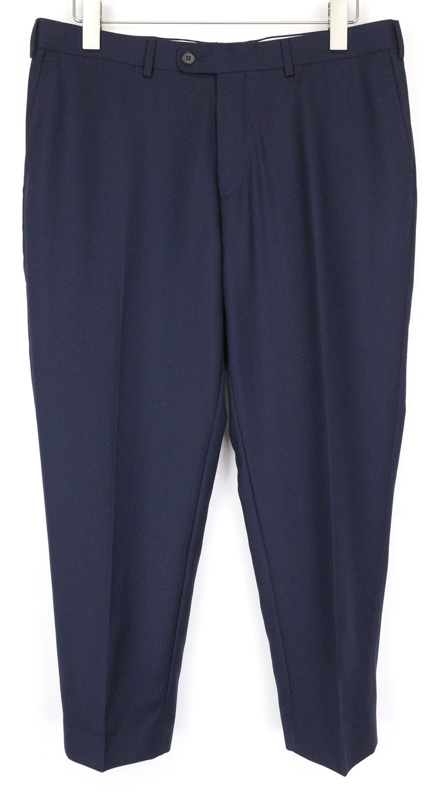 SUITSUPPLY Brescia Men's Pants UK36S Navy Blue Wool Pleated Lined Smart Fit