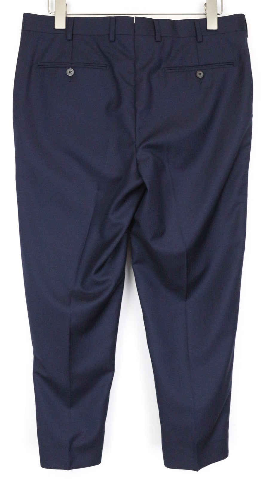 SUITSUPPLY Brescia Men's Pants UK36S Navy Blue Wool Pleated Lined Smart Fit