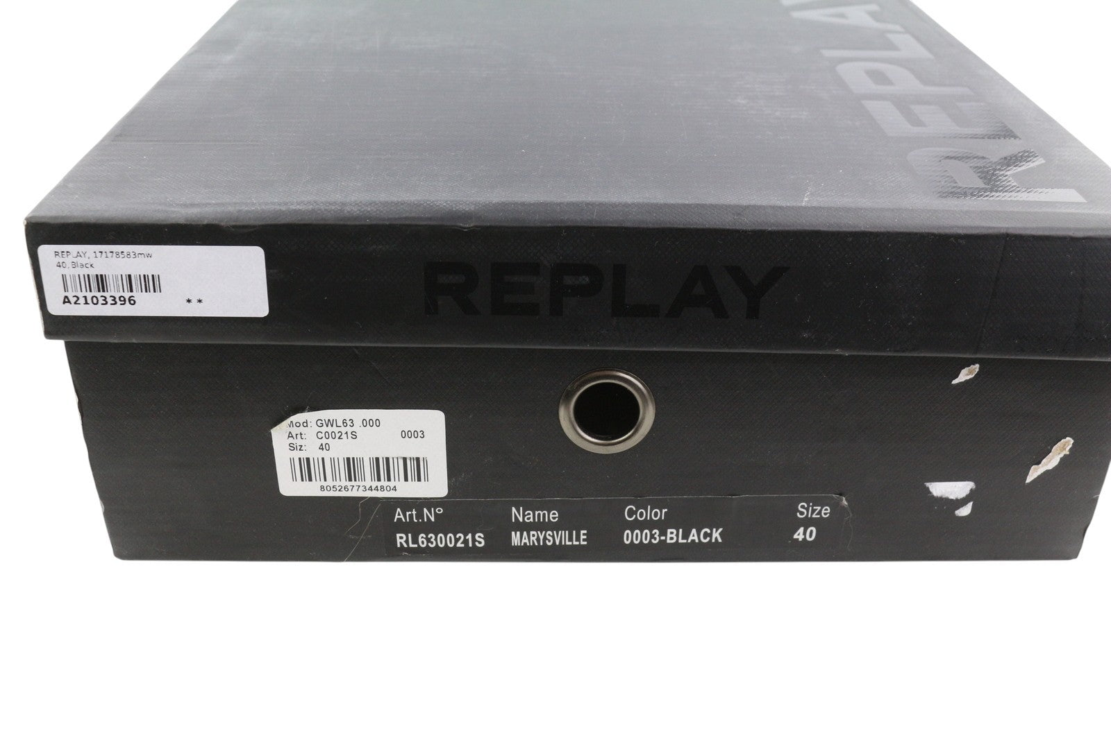 REPLAY Women Boots EU40 Black Ortholite Croc Pattern Platform Sole Ankle Top