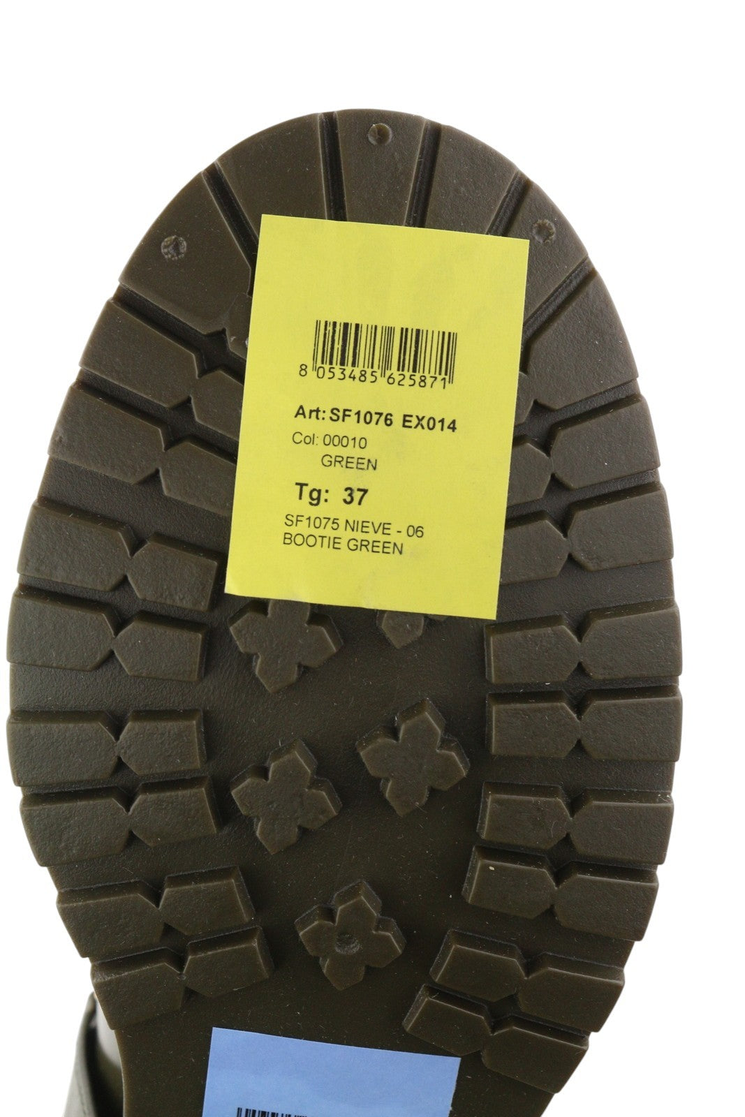 LIU JO Nieve Women Boots EU37 Green Gold Tone Details Round Toe Ankle-Top RRP155