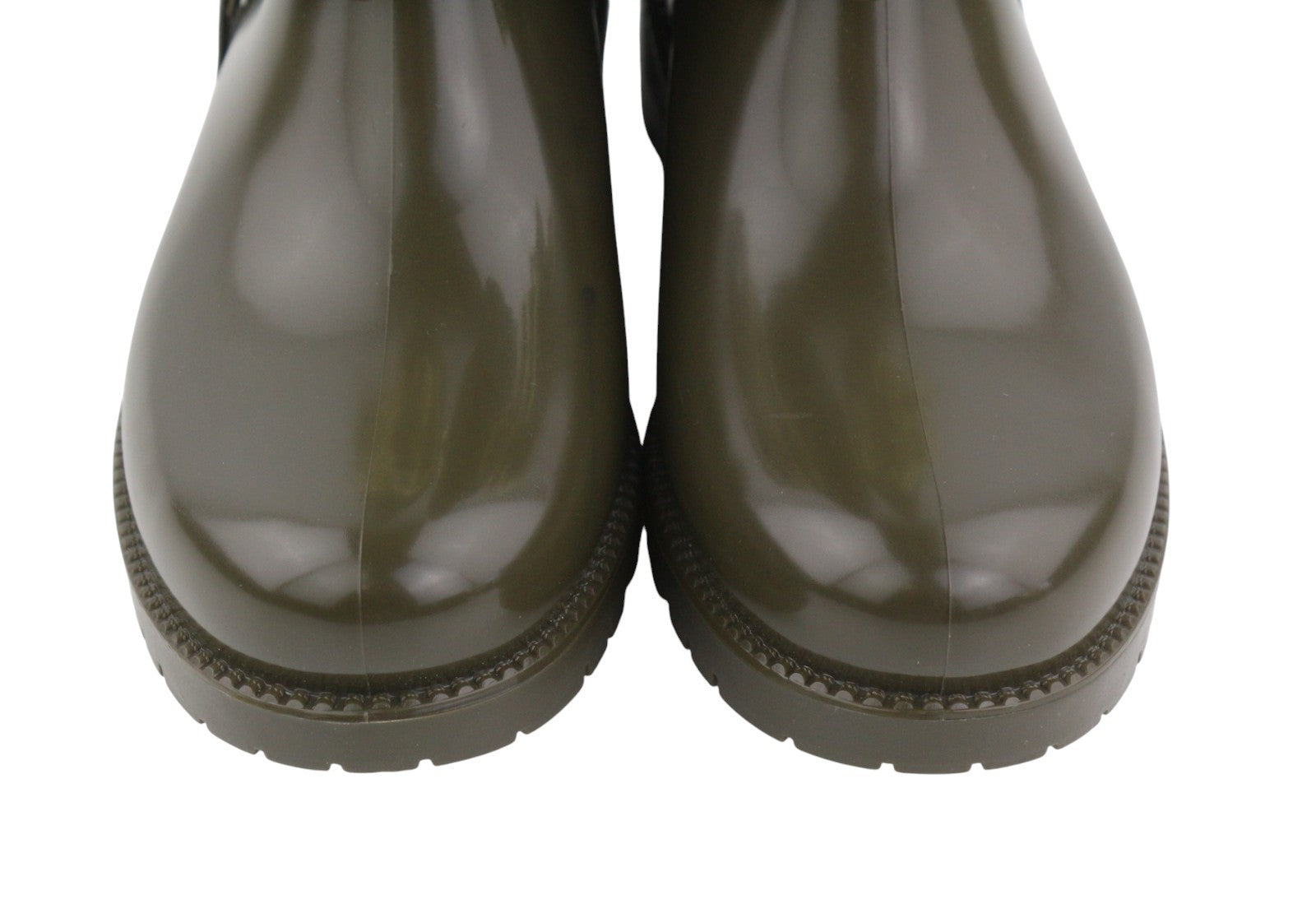 LIU JO Nieve Women Boots EU37 Green Gold Tone Details Round Toe Ankle-Top RRP155