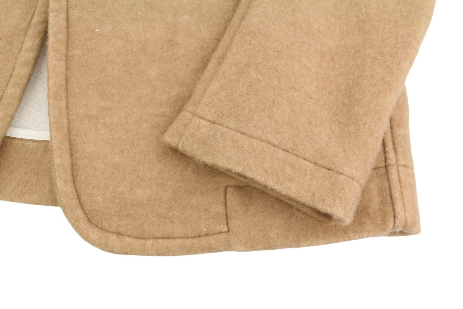 R13 Ragged Women Blazer S Camel Blend Oversized Single Breasted Unlined RRP1295