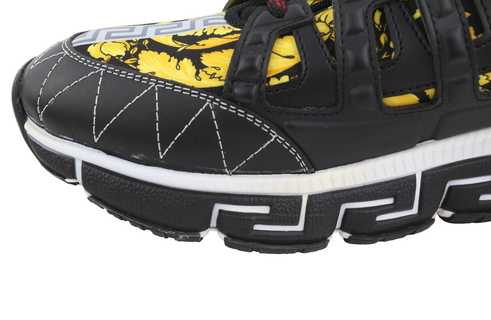 VERSACE Trigreca Men Sneakers EU43.5 Black Greca Cushioning System Laced RRP850