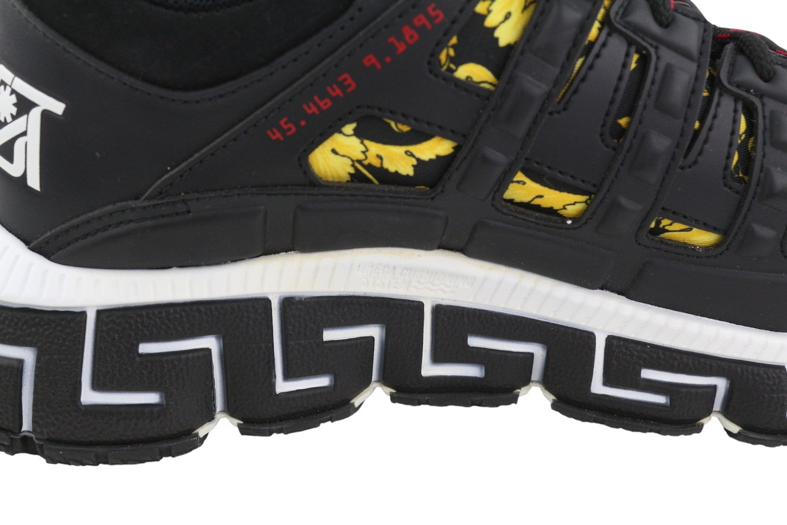 VERSACE Trigreca Men Sneakers EU43.5 Black Greca Cushioning System Laced RRP850