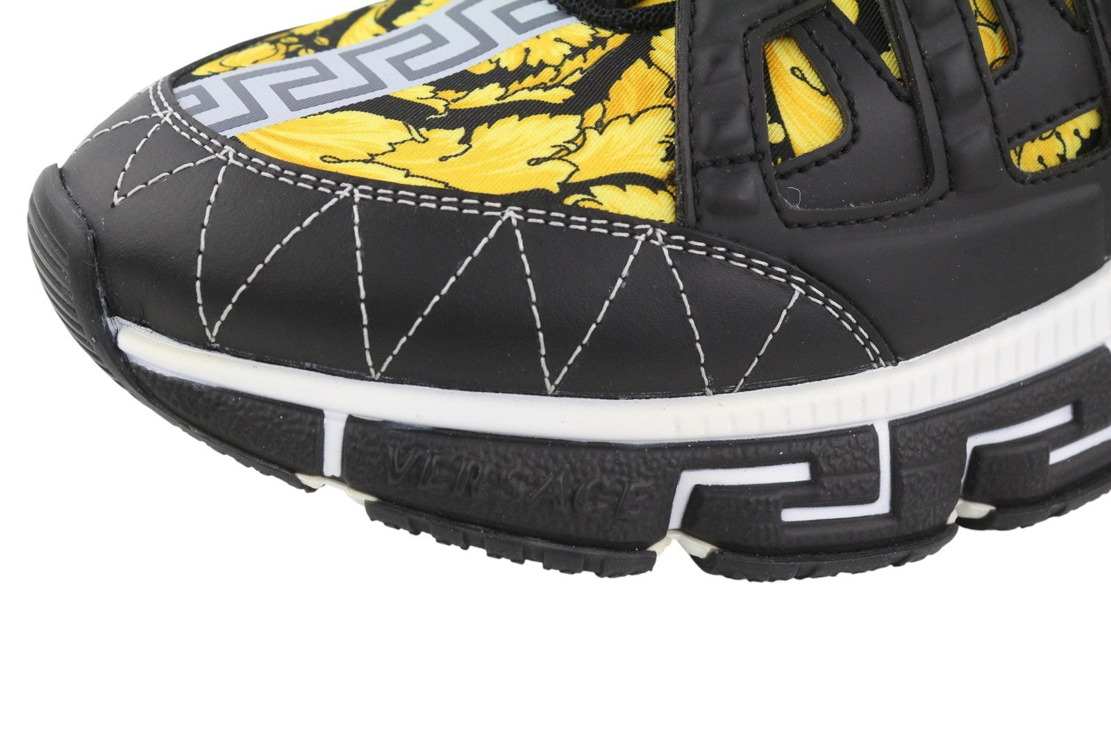 VERSACE Trigreca Men Sneakers EU43.5 Black Greca Cushioning System Laced RRP850