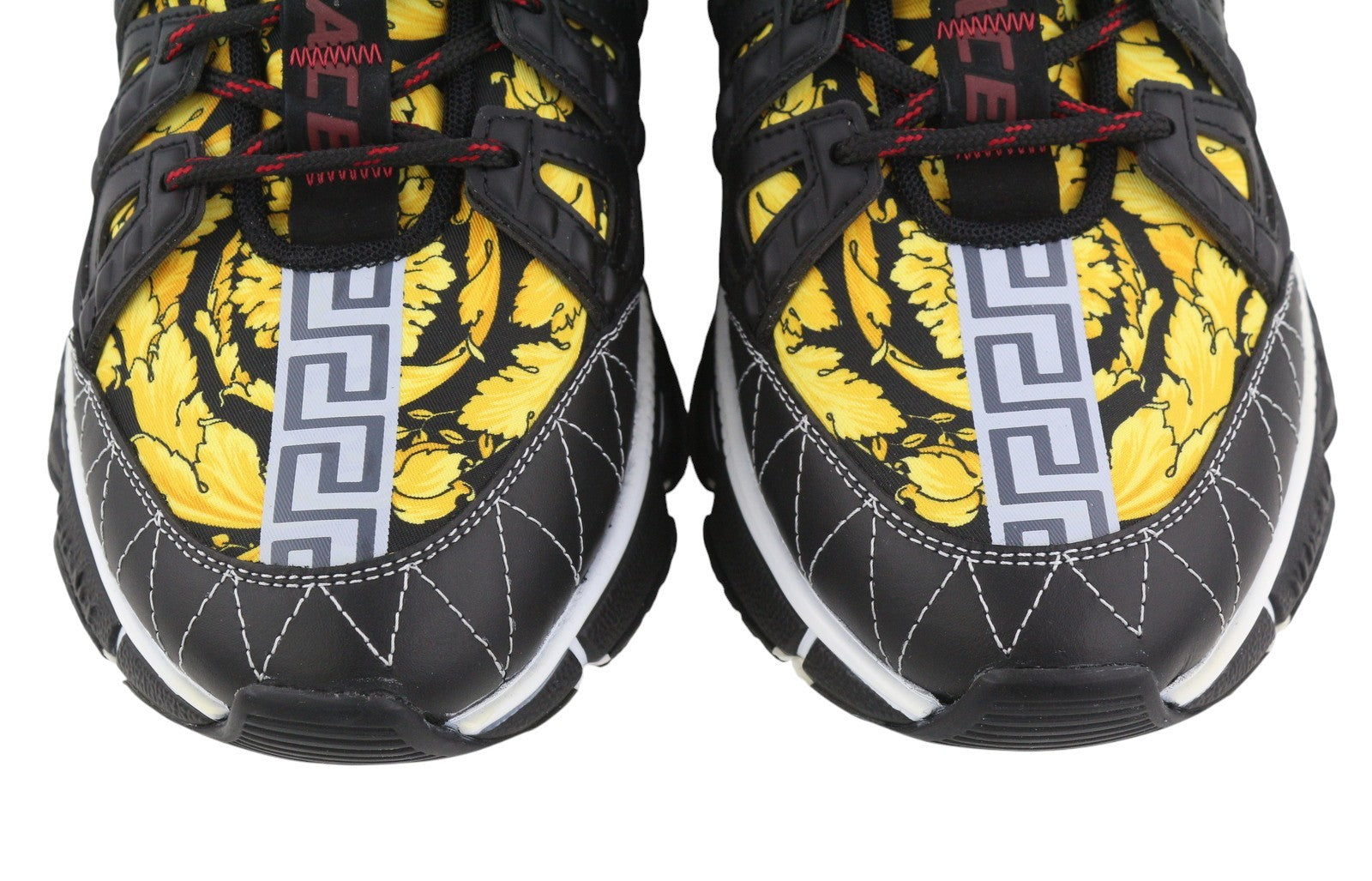 VERSACE Trigreca Men Sneakers EU43.5 Black Greca Cushioning System Laced RRP850