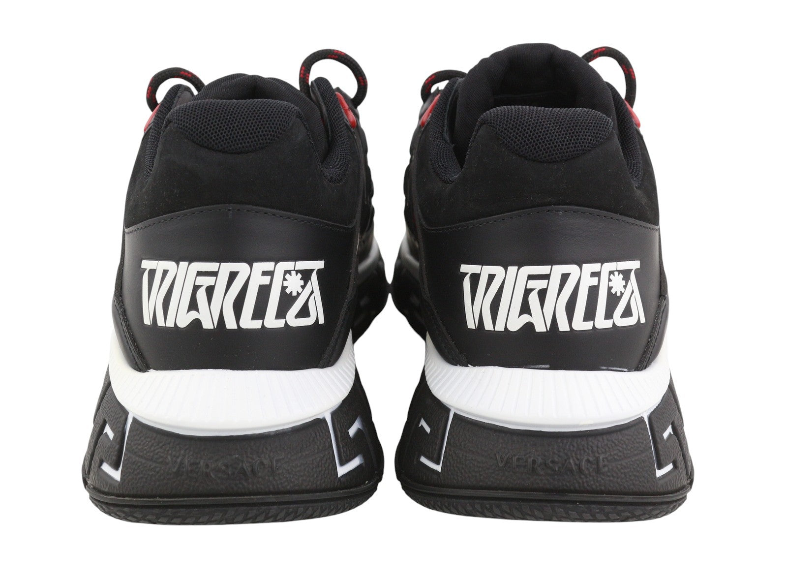 VERSACE Trigreca Men Sneakers EU43.5 Black Greca Cushioning System Laced RRP850