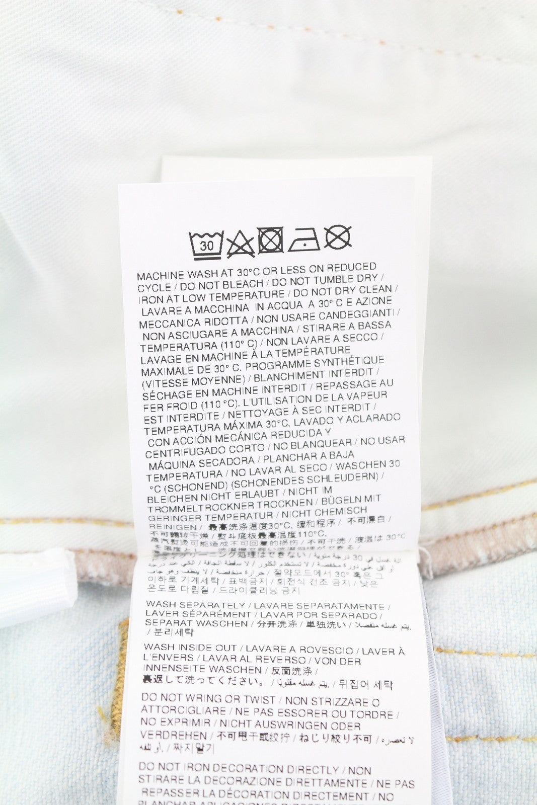 OFF-WHITE c/o VIRGIL ABLOH Bleach Cargo Over Women Jeans W26 Loose Baggy RRP2088