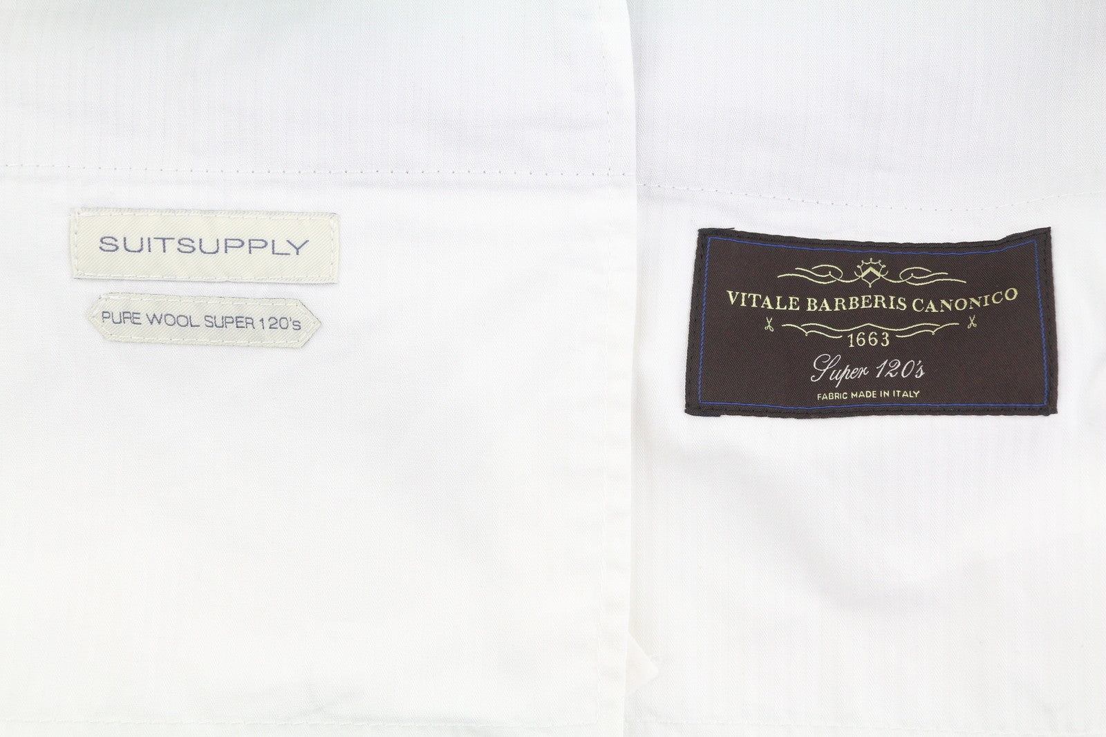 SUITSUPPLY Brescia Turn-Up SF Men Trousers UK34 Melange Pure Wool Super 120's