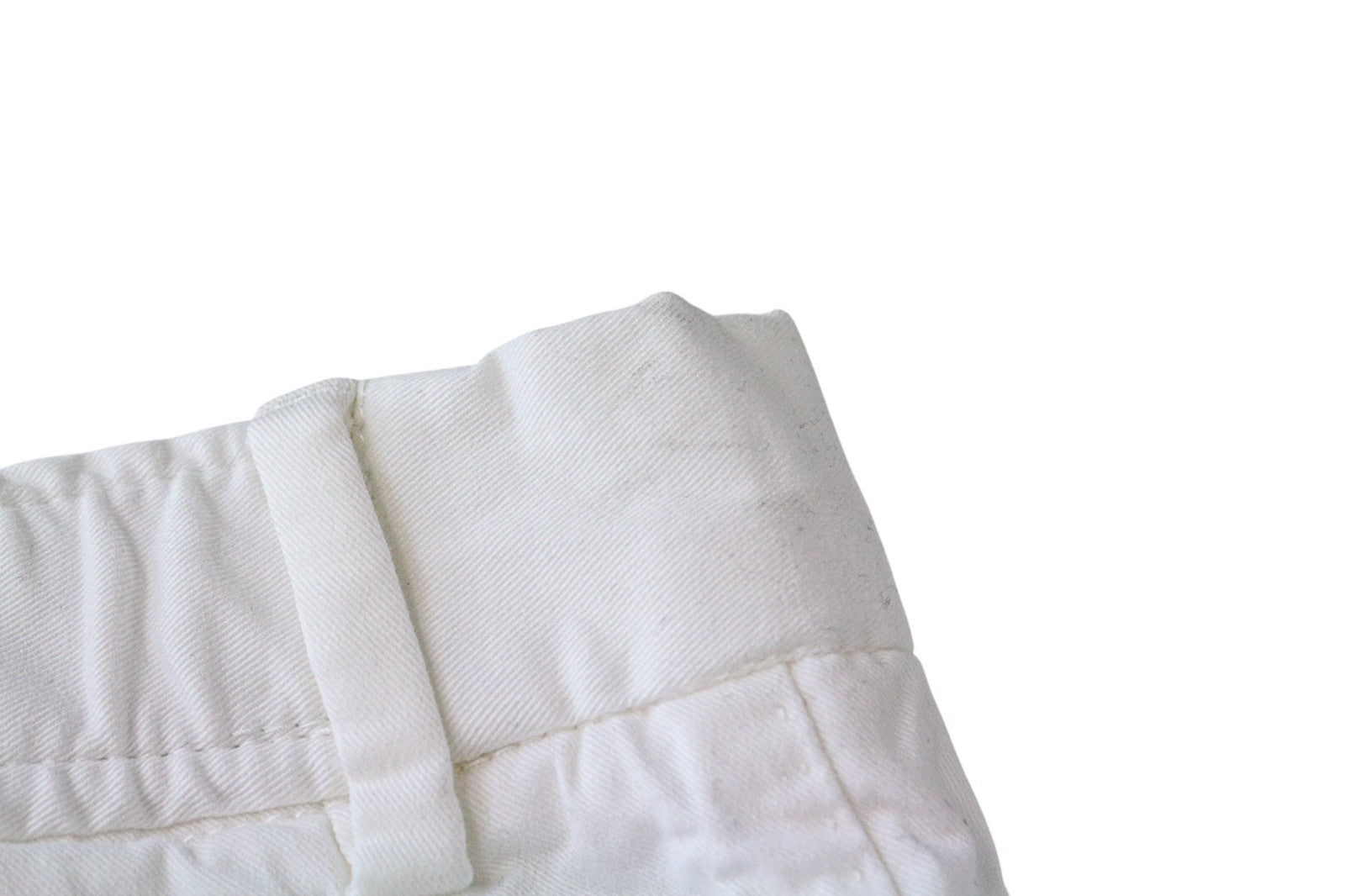 SUITSUPPLY Porto Men's Shorts UK38R White Stretch Cotton Summer Flat Front