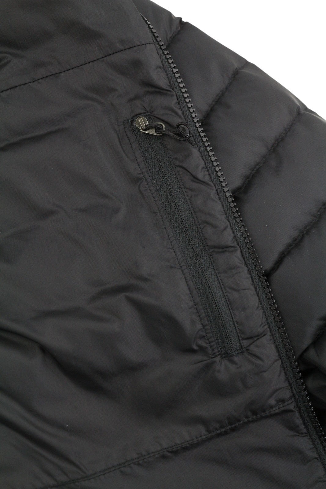 THE NORTH FACE Travail Men Jacket M Black 800 Down Filled Quilted Hooded Puffer