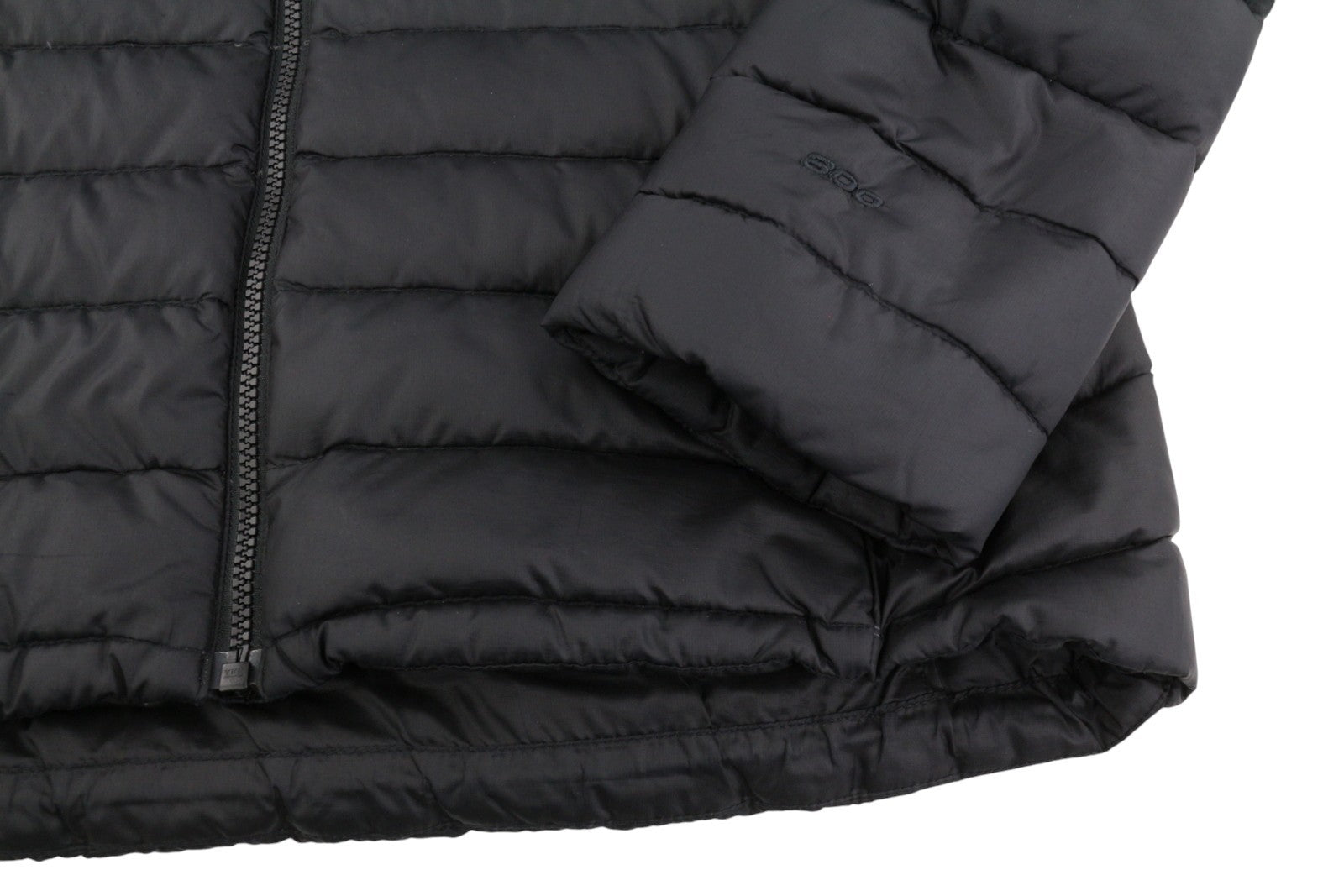 THE NORTH FACE Travail Men Jacket M Black 800 Down Filled Quilted Hooded Puffer