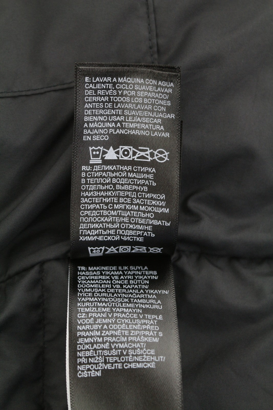 THE NORTH FACE Men Jacket M Black 550 Down Filled Quilted Hooded Full Zip Logo