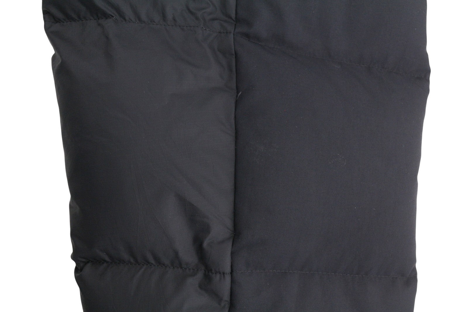 THE NORTH FACE Men Jacket M Black 550 Down Filled Quilted Hooded Full Zip Logo