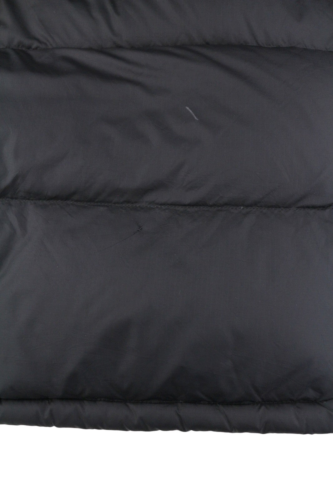 THE NORTH FACE Men Jacket M Black 550 Down Filled Quilted Hooded Full Zip Logo