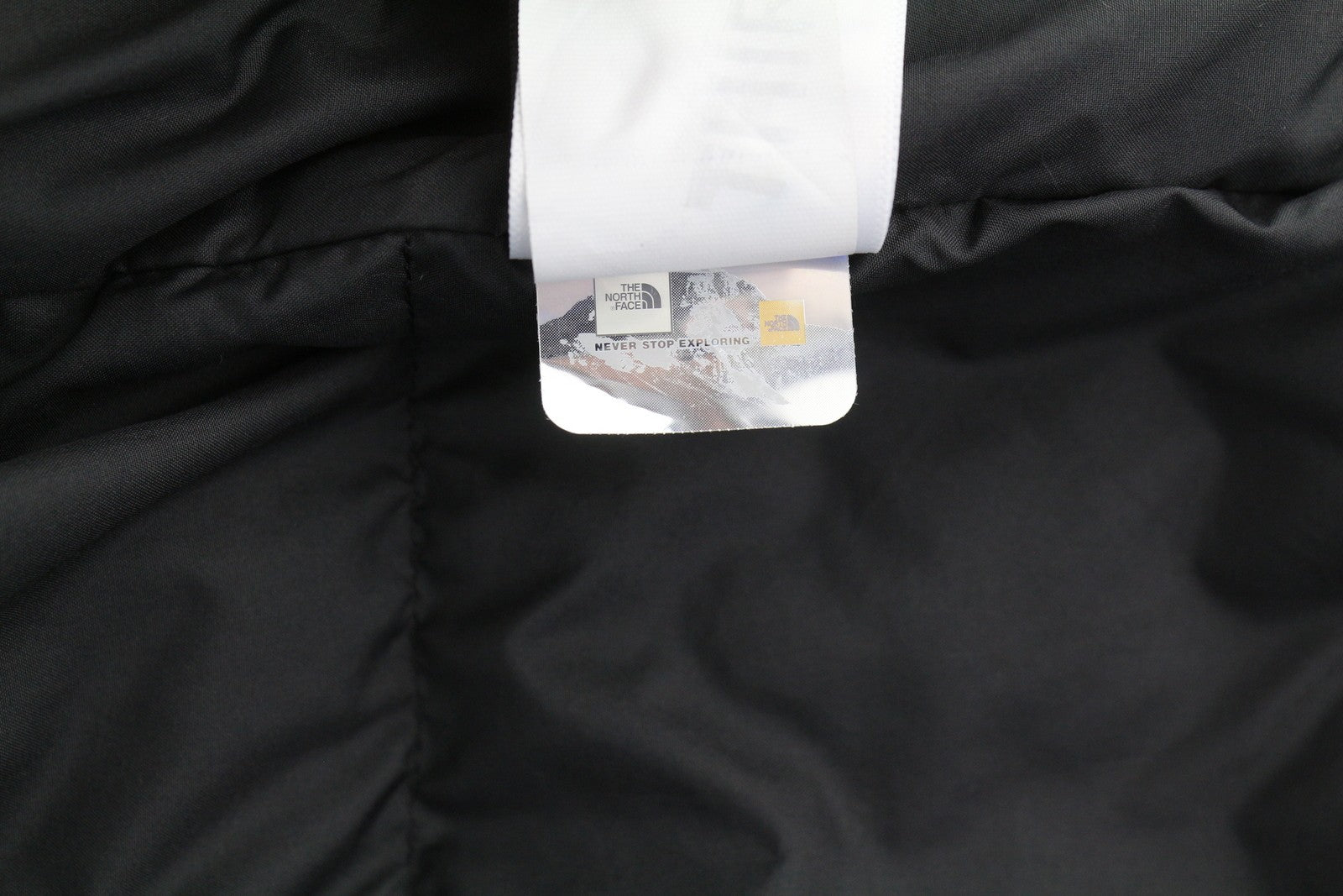 THE NORTH FACE Men Jacket M Black 550 Down Filled Quilted Hooded Full Zip Logo