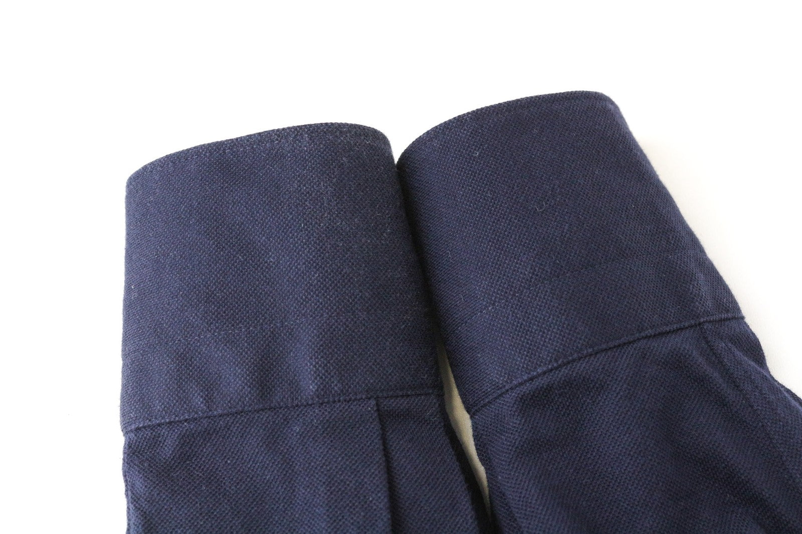 SUITSUPPLY Men's Polo Shirt 35/36 Navy Blue Cotton Extra Slim Fit Style