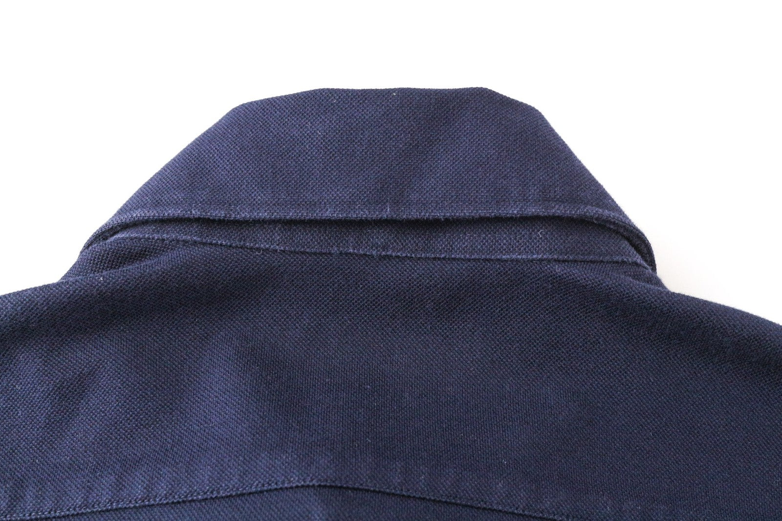 SUITSUPPLY Men's Polo Shirt 35/36 Navy Blue Cotton Extra Slim Fit Style