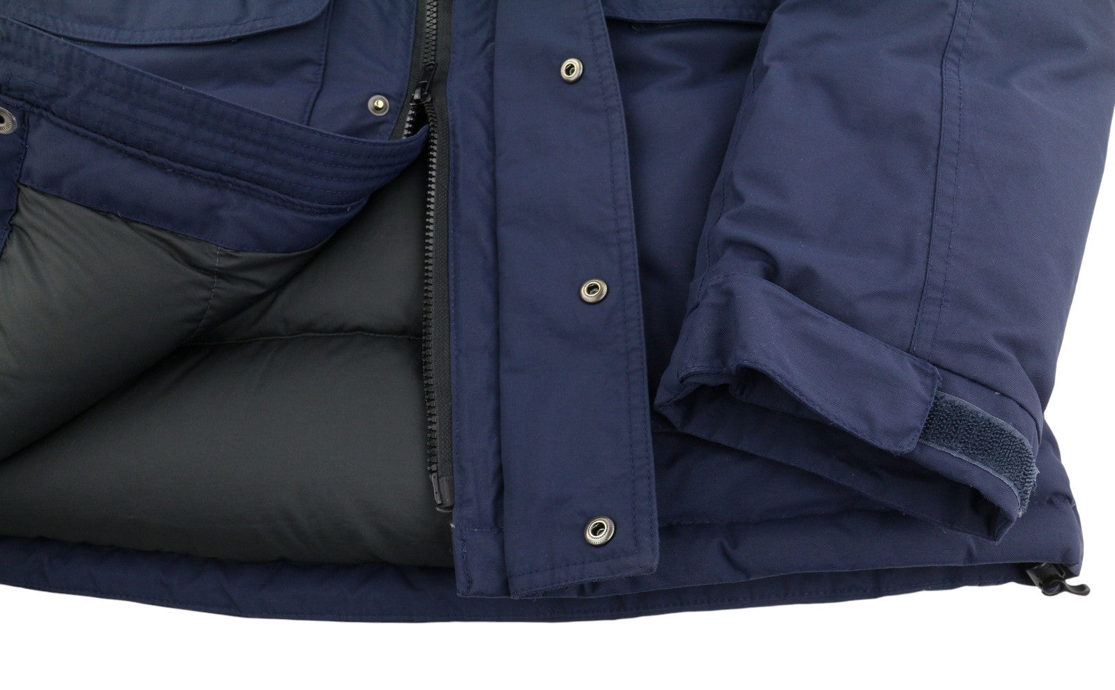 THE NORTH FACE Men Jacket XS Dark Blue 550 Down Filled Hooded Full Zip Parka